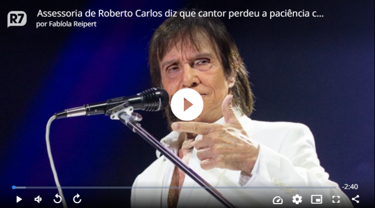 Assessoria de Roberto Carlos diz que cantor perdeu a paciência com policiais em show em Recife (PE)